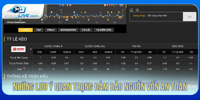 Cược Tỷ Số Chính Xác - Cách Đọc Kịch Bản Bàn Thắng Lưu ý khi quản trị vốn với cược tỷ số chính xác