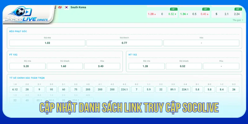 Link Vào Socolive Mới Nhất - Truy Cập Trang Chủ Chính Thức Danh sách những link vào Socolive mới nhất